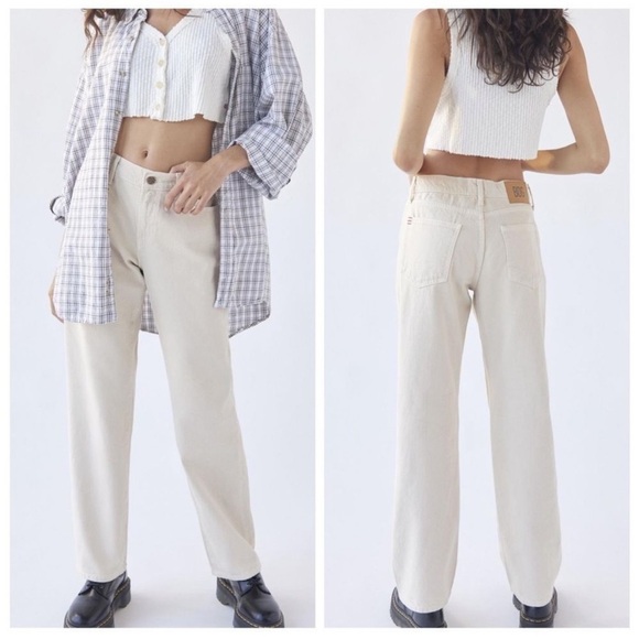 BDG Tan Slim Straight Jeans - Picture 1 of 4